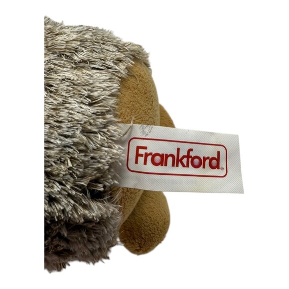 Frankford Hedgehog Gray Tan Plush Stuffed Animal Toy Fuzzy Happy Smiling 7 in - Picture 6 of 7